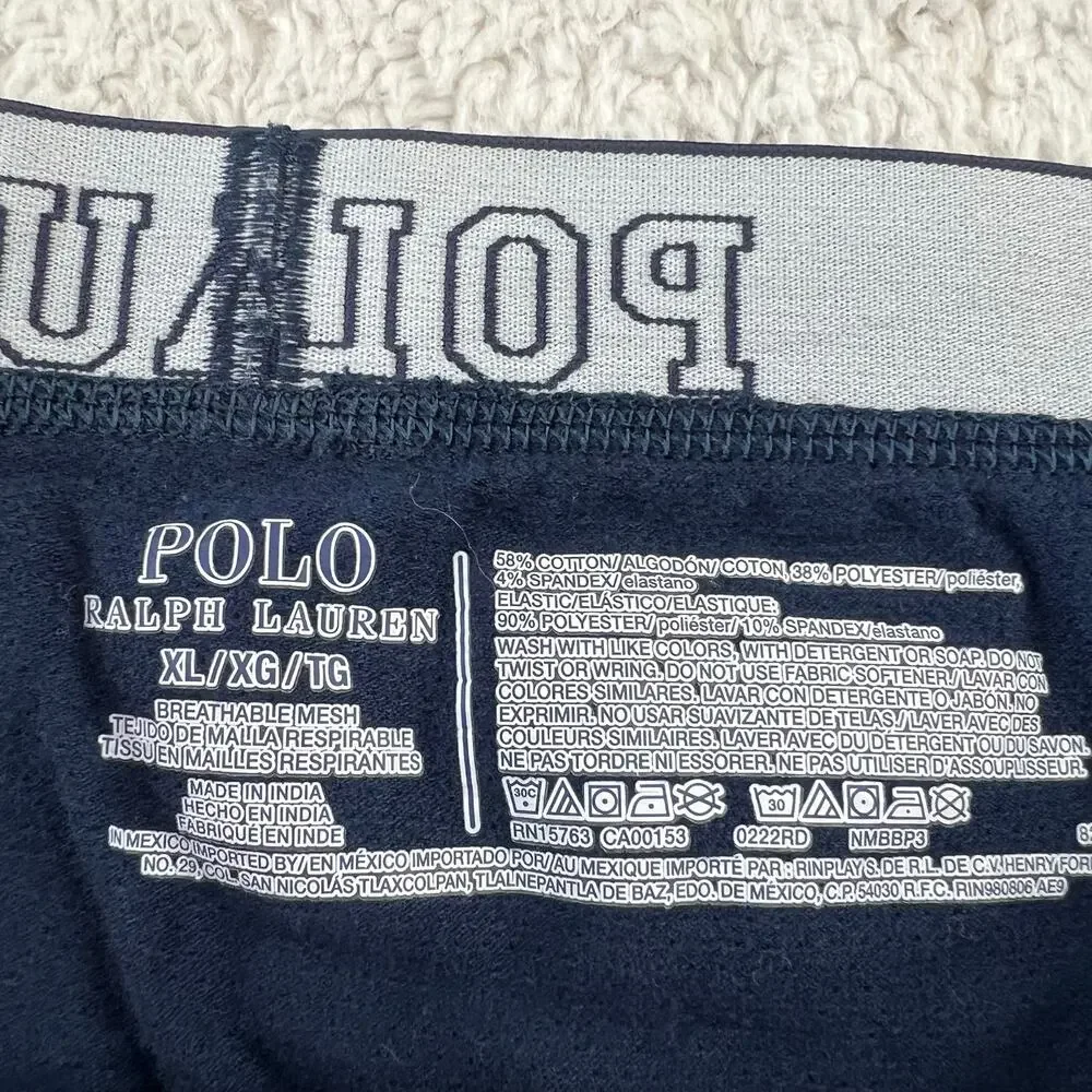 Polo Ralph Lauren Navy Blue Boxer Briefs Men's size XL Breathable mesh
